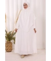 Dubai Sufleli Elbise Takım 6044 Ekru