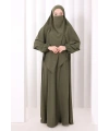 Dubai Sufleli Elbise Takım 6044 Haki
