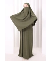 Dubai Sufleli Elbise Takım 6044 Haki