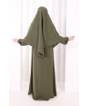 Dubai Sufleli Elbise Takım 6044 Haki