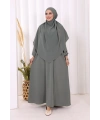 Dubai Sufleli Elbise Takım 6044 Mint