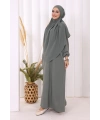 Dubai Sufleli Elbise Takım 6044 Mint