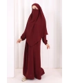 Dubai Sufleli Elbise Takım 6044 Mürdüm