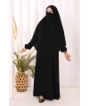 Dubai Sufleli Elbise Takım 6044 Siyah