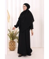 Dubai Sufleli Elbise Takım 6044 Siyah