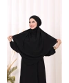 Dubai Sufleli Elbise Takım 6044 Siyah