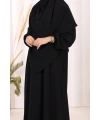 Dubai Sufleli Elbise Takım 6044 Siyah
