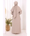 Dubai Sufleli Elbise Takım 6044 Vizon