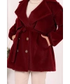 Düğmeli Kaban 70059 Bordo