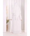 Eşarplı Elbise 6059 Ekru