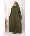Eşarplı Elbise 6059 Haki