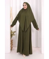 Eşarplı Elbise 6059 Haki