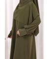 Eşarplı Elbise 6059 Haki