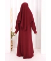 Eşarplı Elbise 6059 Mürdüm