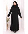 Eşarplı Elbise 6059 Siyah