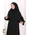 Eşarplı Elbise 6059 Siyah