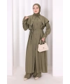 Geniş Yakalı İkili Takım 8036 Haki