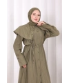 Geniş Yakalı İkili Takım 8036 Haki