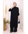 Hac Umre Düğmeli İkili Takım 6057 Lacivert
