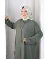 Hac Umre Düğmeli İkili Takım 6057 Mint