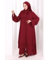 Hac Umre Ferace ŞAL HEDİYE   7052 Bordo