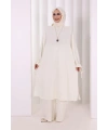 İkili Pantolonlu Takım 8029 Ekru
