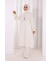 İkili Pantolonlu Takım 8029 Ekru