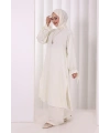 İkili Pantolonlu Takım 8029 Ekru