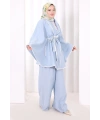 İkili Şeritli Takım 8699 Bebe Mavisi