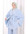 İkili Şeritli Takım 8699 Bebe Mavisi