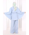 İkili Şeritli Takım 8699 Bebe Mavisi