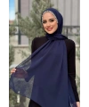 İncili Şal 2028 Lacivert