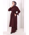 Kap Pantolonlu Takım 7074 Mürdüm