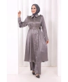 Kemerli İkili Takım 8024 Gri