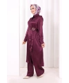 Kemerli İkili Takım 8024 Mürdüm