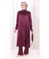 Kemerli İkili Takım 8024 Mürdüm