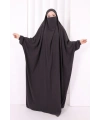 Kendinden Peçeli Sufleli Cilbab 6096 Duman