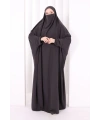Kendinden Peçeli Sufleli Cilbab 6096 Duman