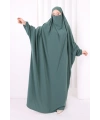 Kendinden Peçeli Sufleli Cilbab 6096 Mint