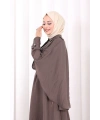 Kloş Etek Tunik Takım 8028 Duman