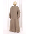 Kloş Etek Tunik Takım 8028 Haki