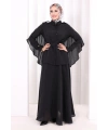 Kloş Etek Tunik Takım 8028 Siyah