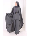 Kolyeli Tunik Pantolon Takım 8026 Antrasit