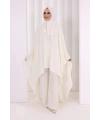 Kolyeli Tunik Pantolon Takım 8026 Ekru