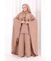 Kolyeli Tunik Pantolon Takım 8026 Somon