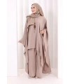 Kolyeli Tunik Pantolon Takım 8026 Vizon