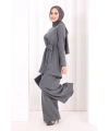 Kolyeli Tunik Pantolon Takım 8027 Antrasit