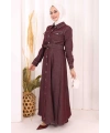 Kot Elbise 7061 Bordo