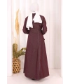 Kot Elbise 7061 Bordo
