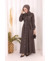 Kot Elbise 7061 Kahverengi